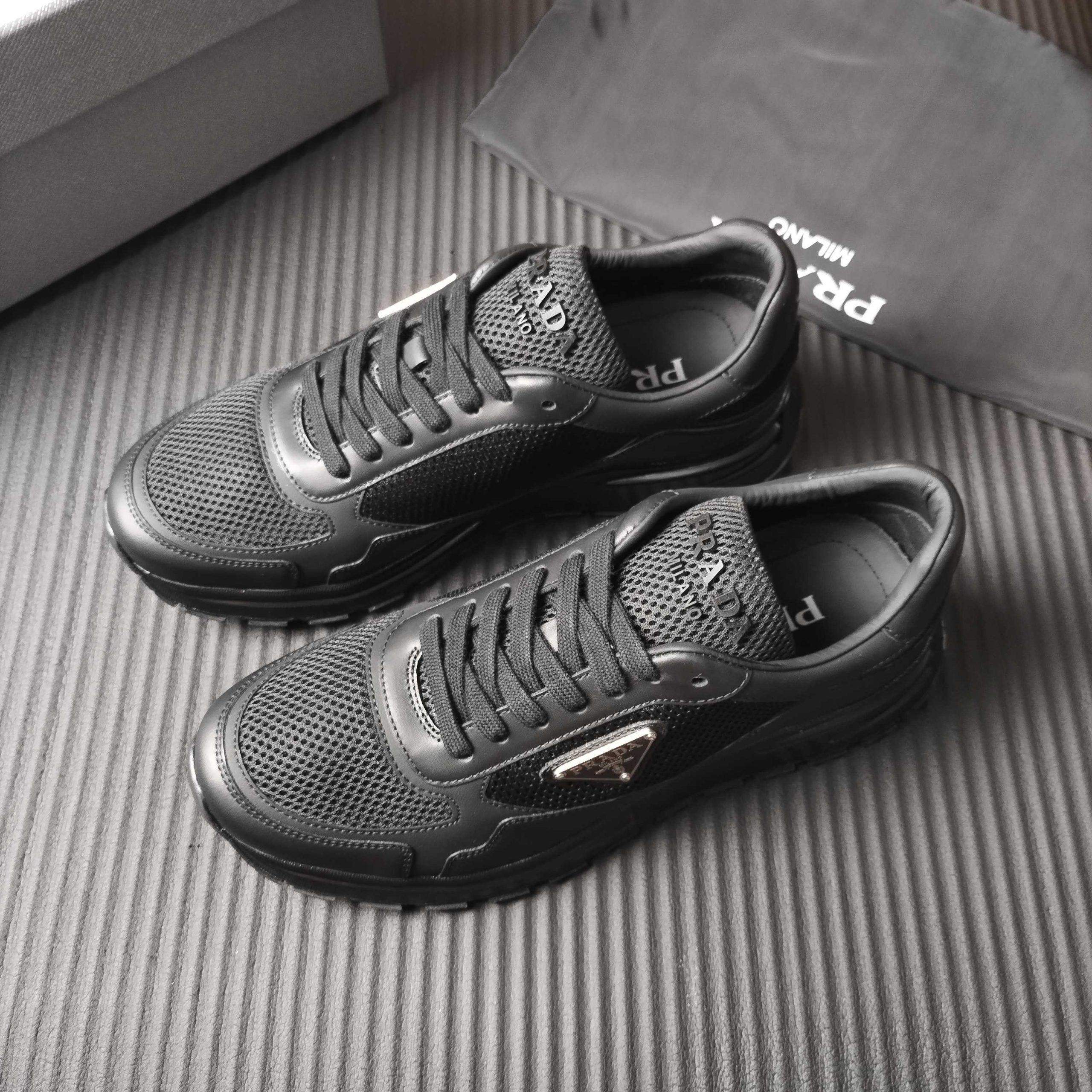 Shop Prada Prax 2.0 Fabric Replica Sneakers - Image 4