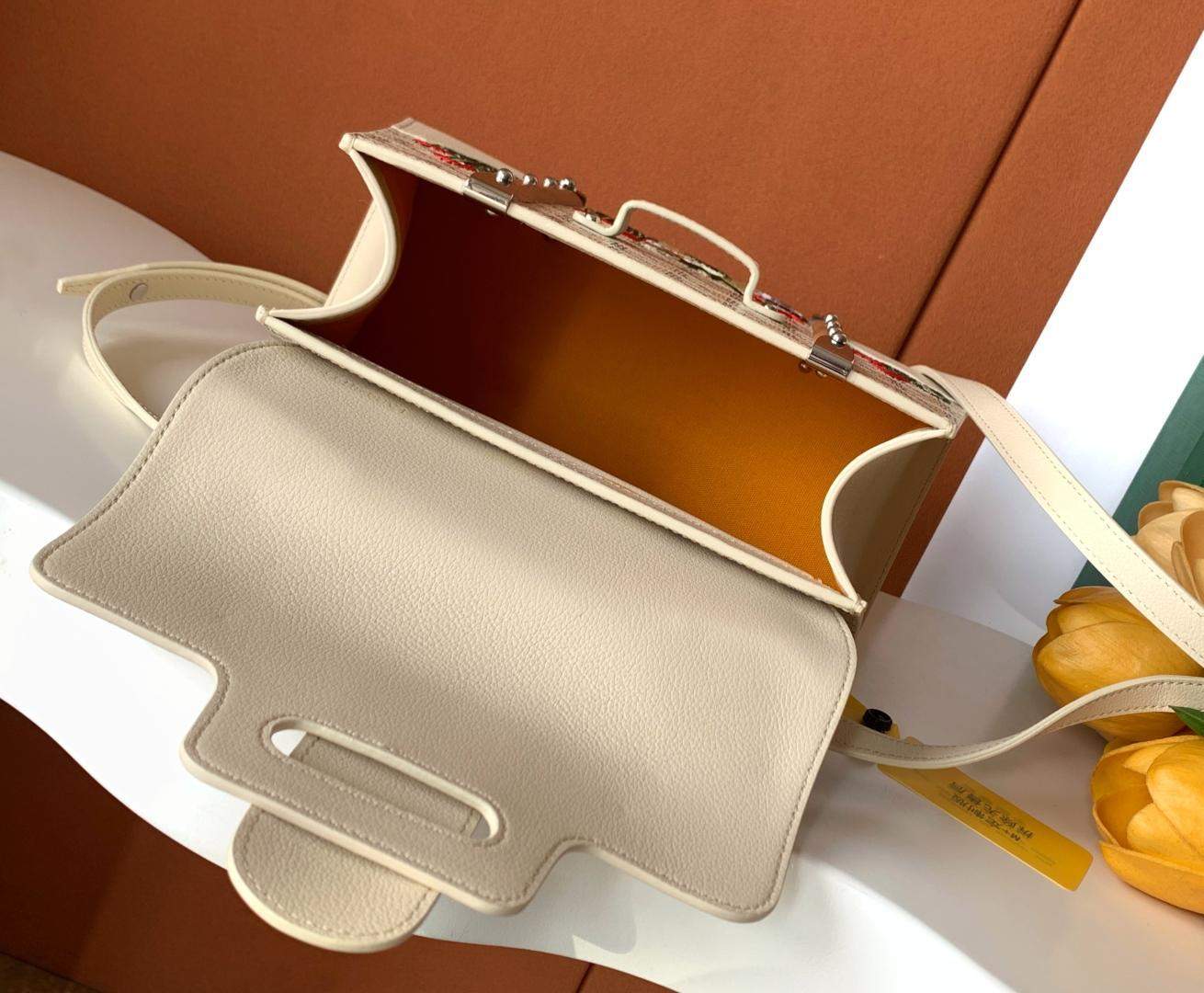 Copy Goyard Saigon Structure Replica Mini Bag Cactus Embroidery - Image 6