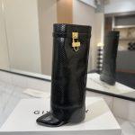 Exclusive Givenchy Shark Lock Replica Boots In Python - Black