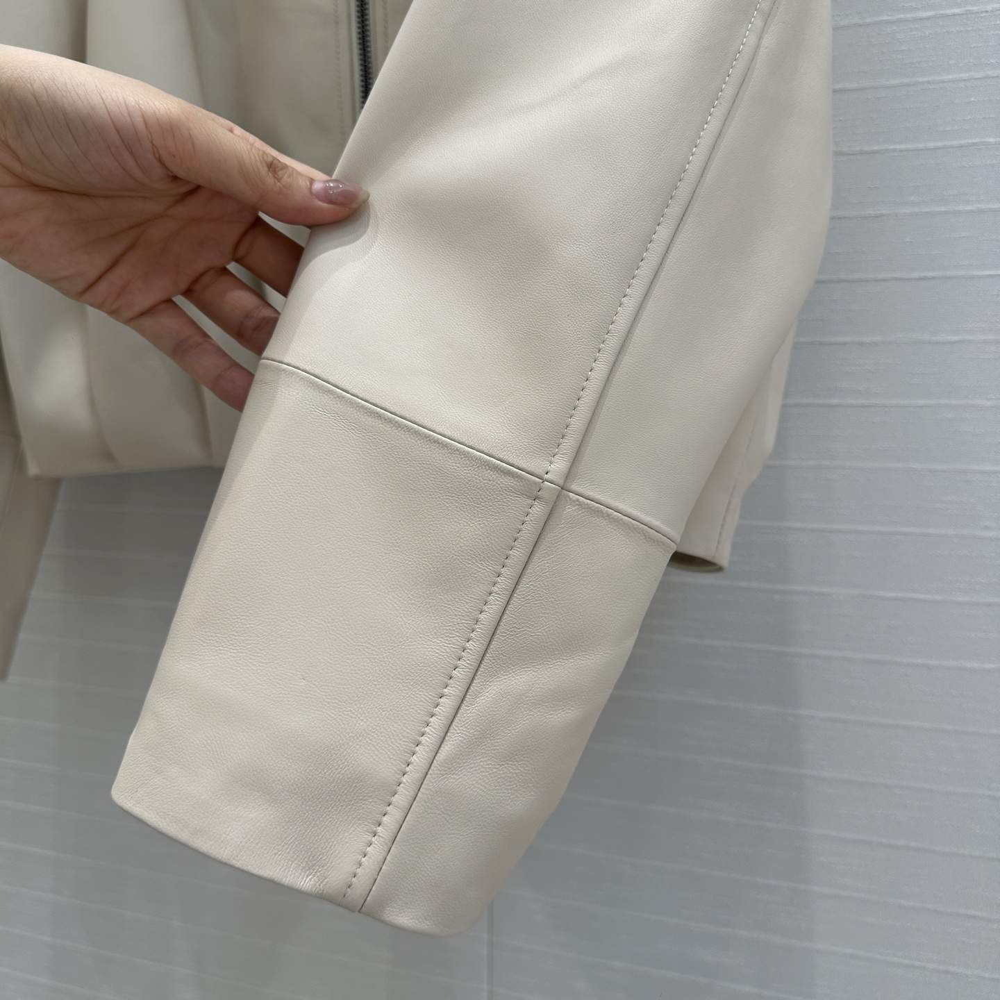 Finest Loewe Draped Replica Jacket In Nappa Lambskin - Image 7