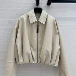 Finest Loewe Draped Replica Jacket In Nappa Lambskin