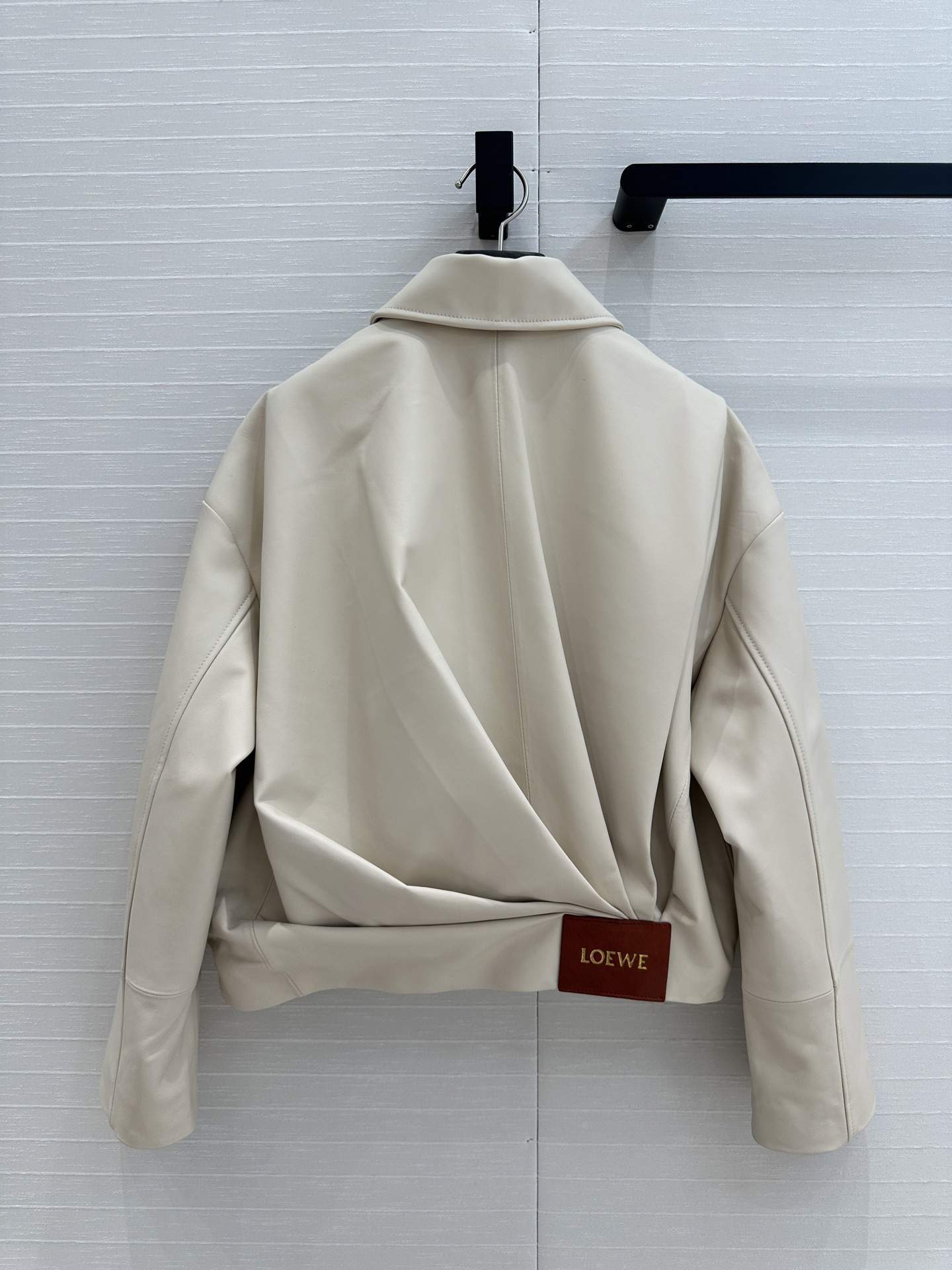 Finest Loewe Draped Replica Jacket In Nappa Lambskin - Image 2