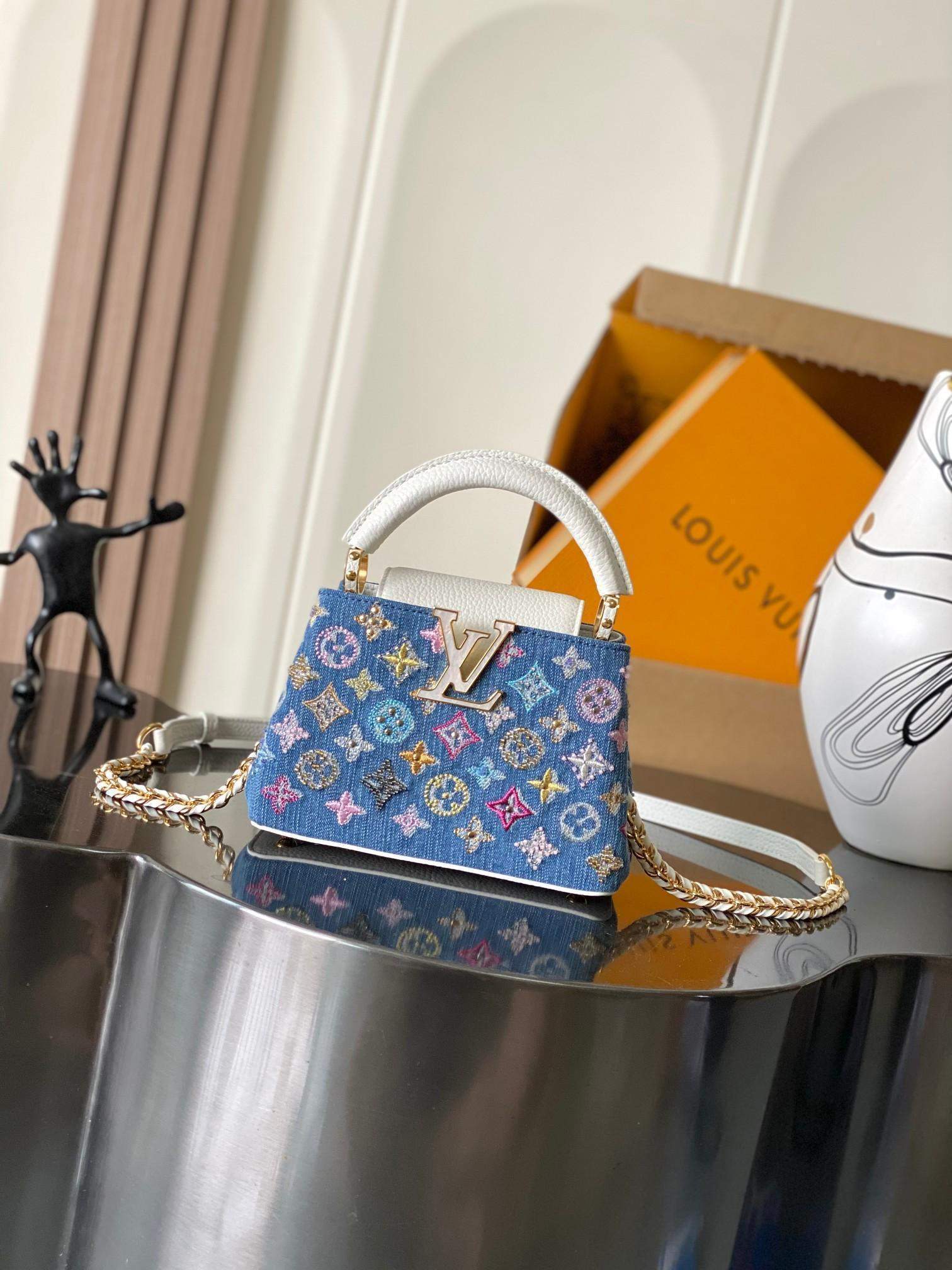 Superior Louis Vuitton Capucines Mini Replica Bag