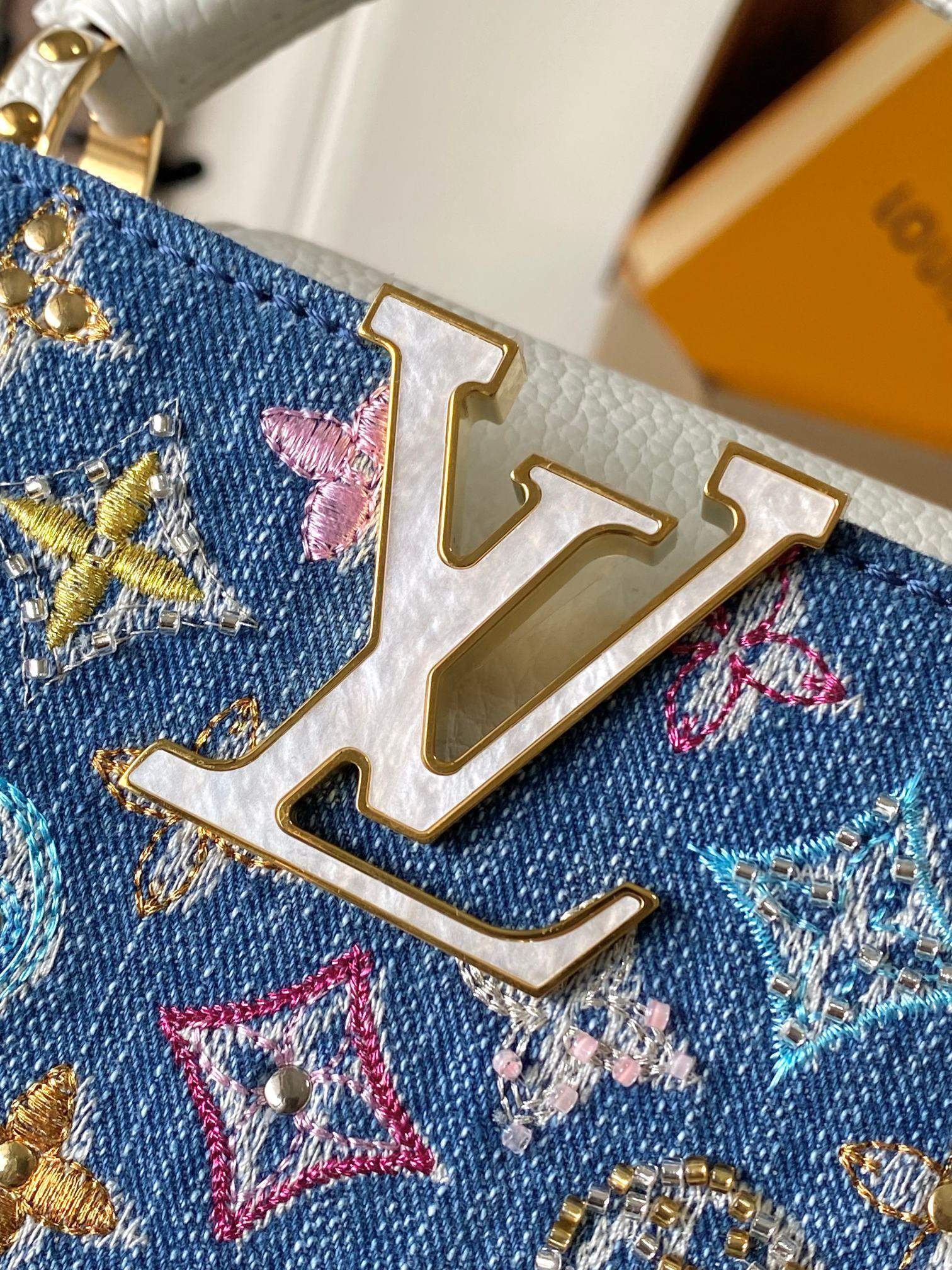 Superior Louis Vuitton Capucines Mini Replica Bag - Image 6