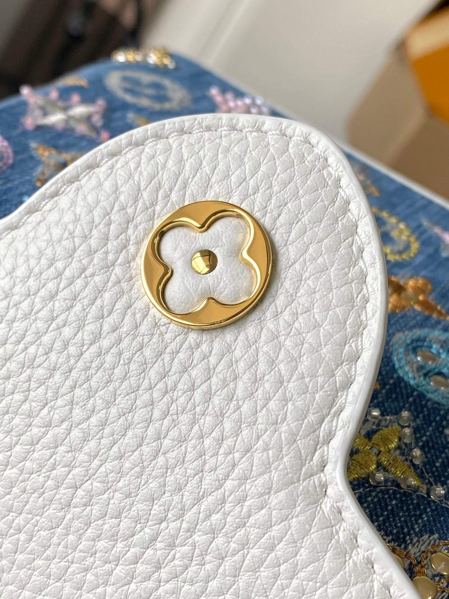 Superior Louis Vuitton Capucines Mini Replica Bag - Image 8