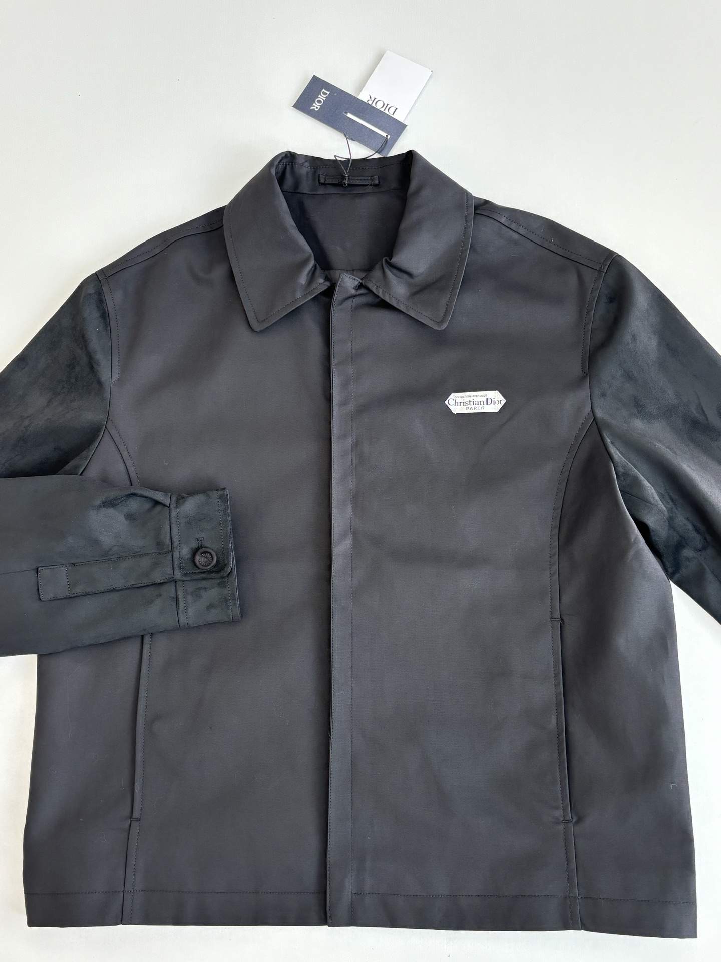 Copy Christian Dior Zipped Replica Blouson Jacket with Christian Dior Paris Tag - Image 3