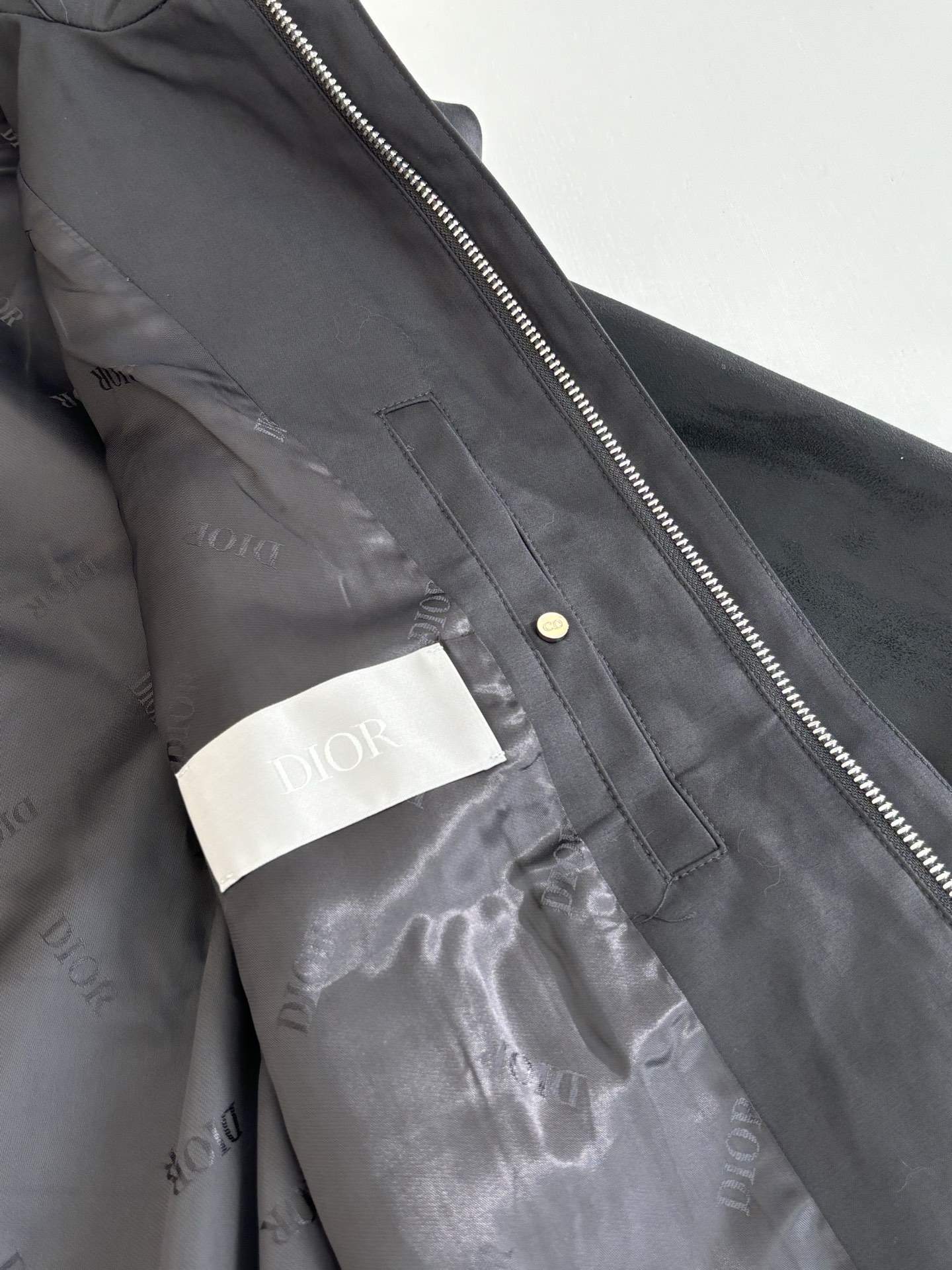 Copy Christian Dior Zipped Replica Blouson Jacket with Christian Dior Paris Tag - Image 10