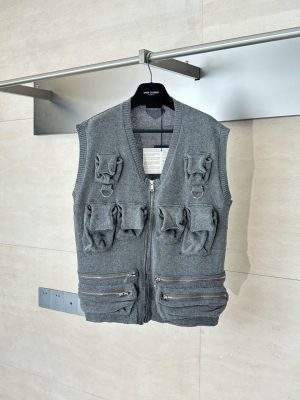 Elite Prada Flap-pocket Shetland Wool Replica Vest