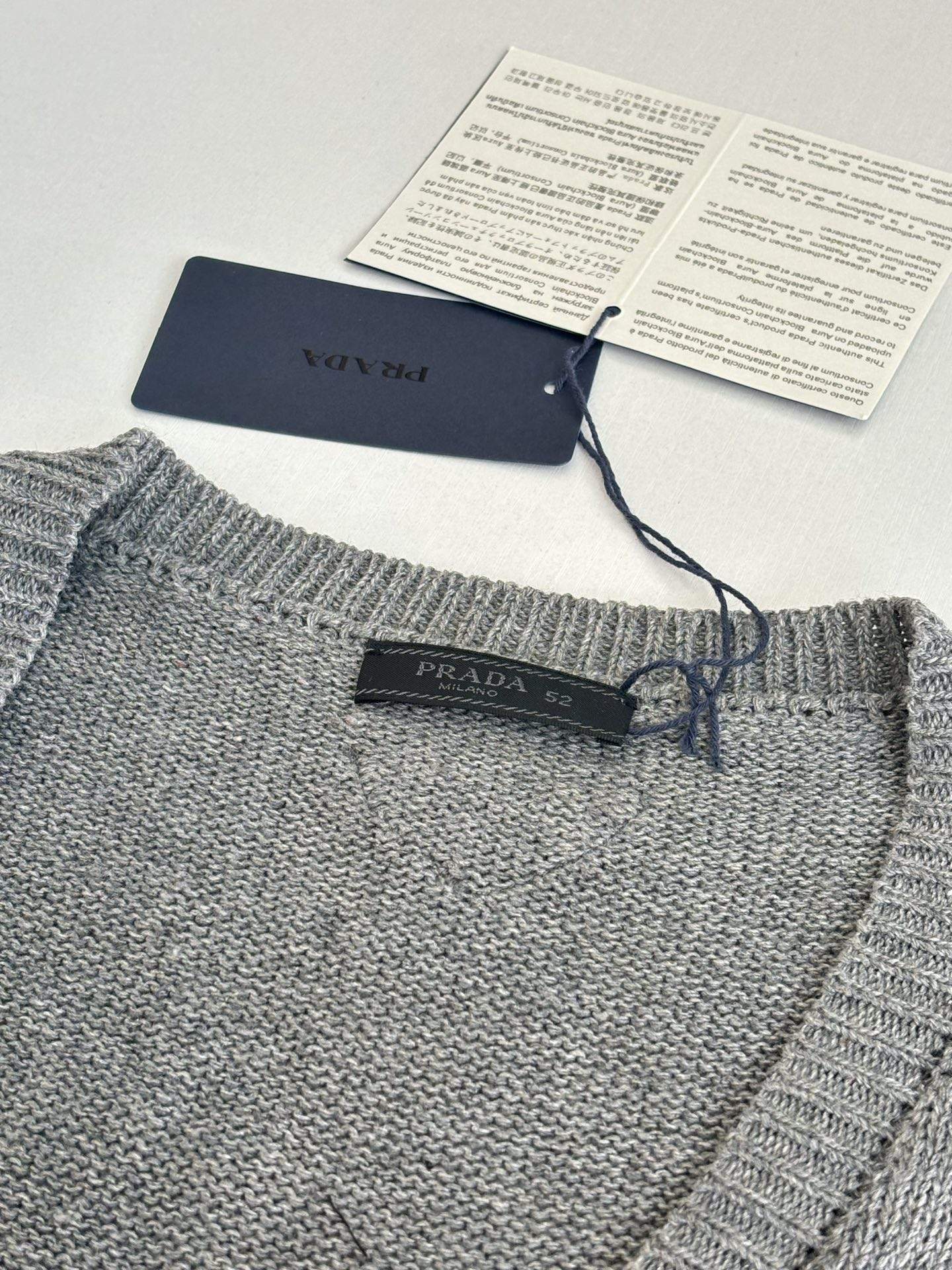 Elite Prada Flap-pocket Shetland Wool Replica Vest - Image 5