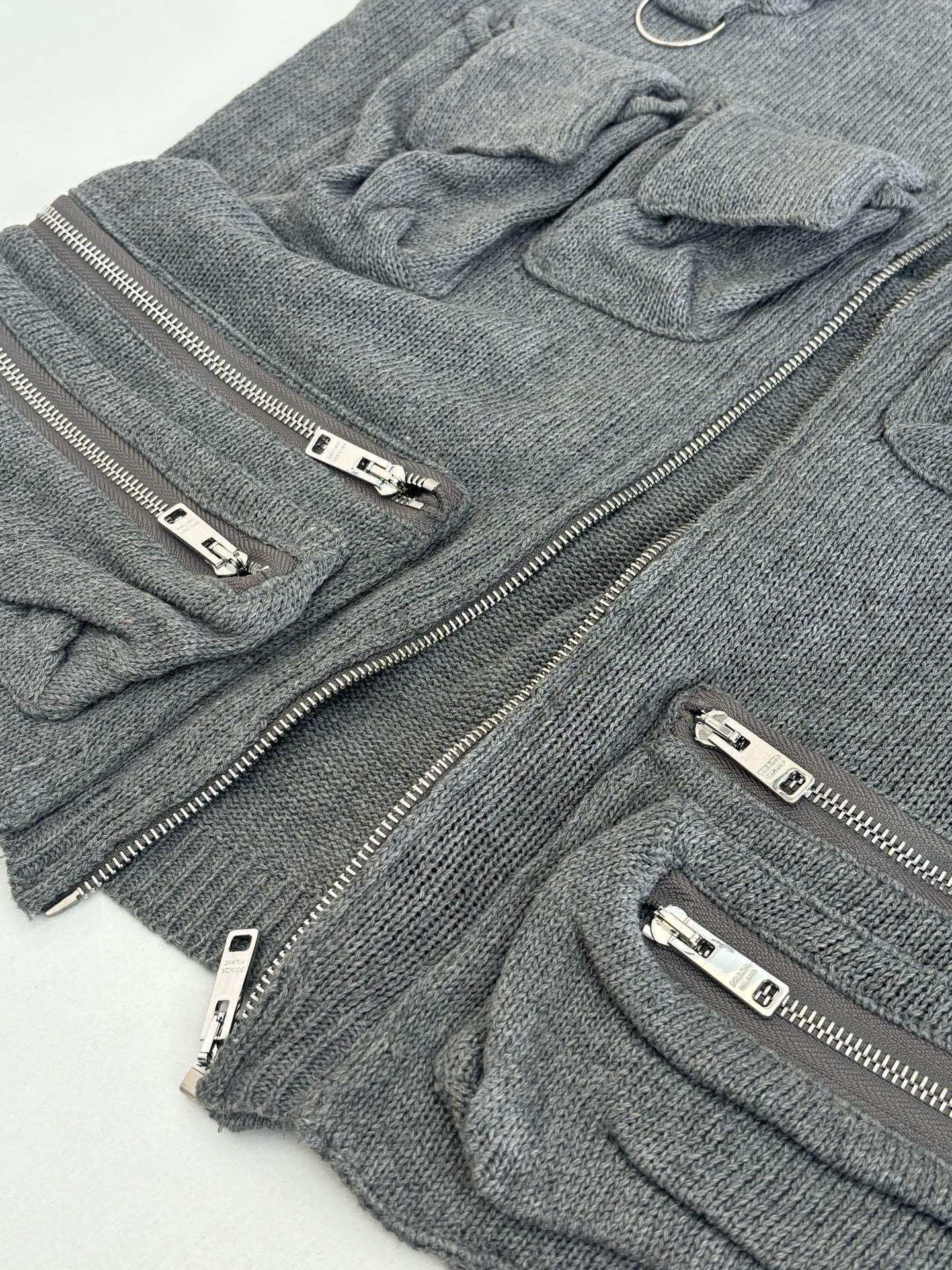 Elite Prada Flap-pocket Shetland Wool Replica Vest - Image 6