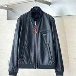 Exclusive Prada Nappa Leather Replica Bomber Jacket
