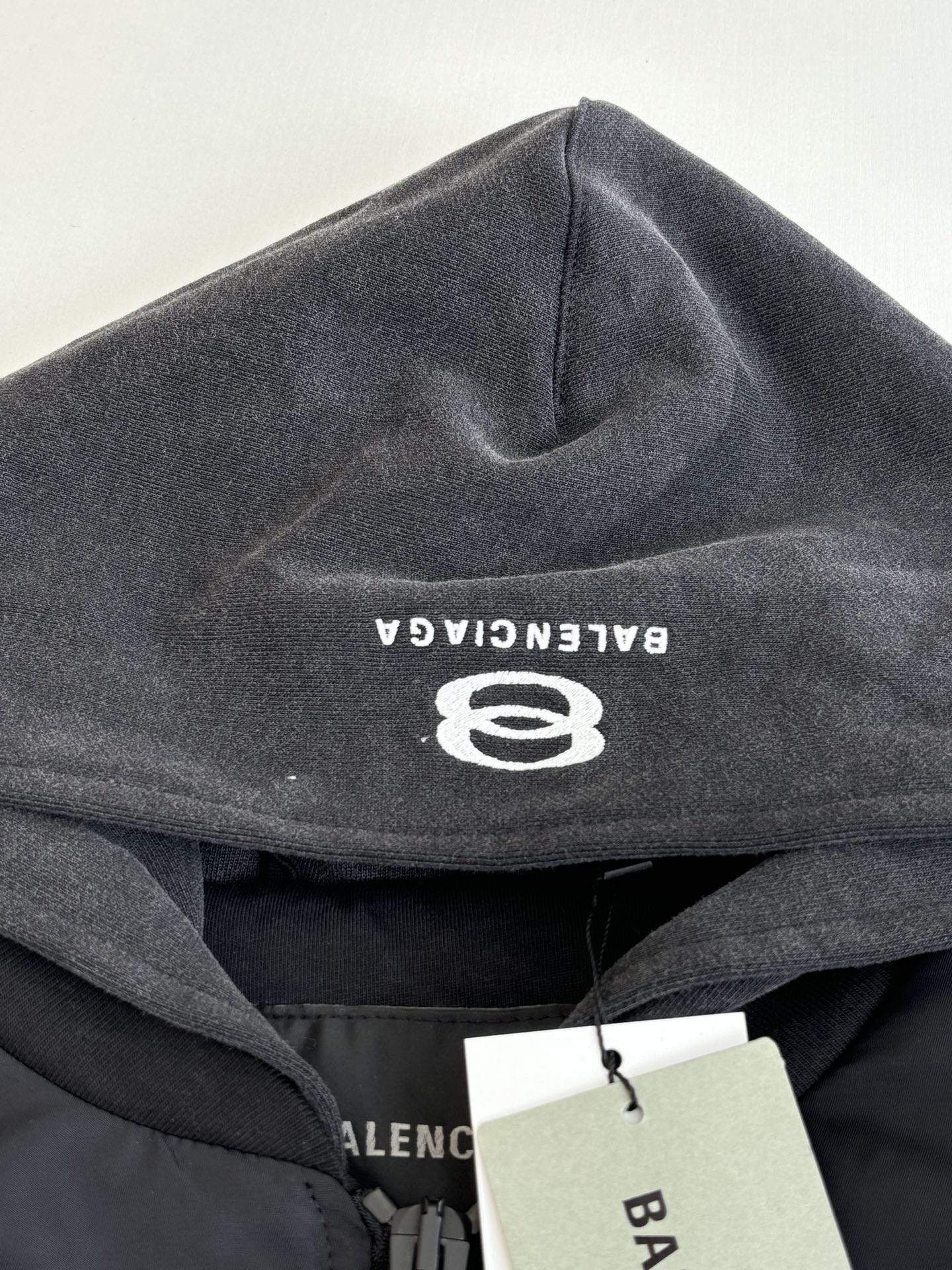 Mirror Quality Balenciaga Hooded Replica Bomber - Image 5