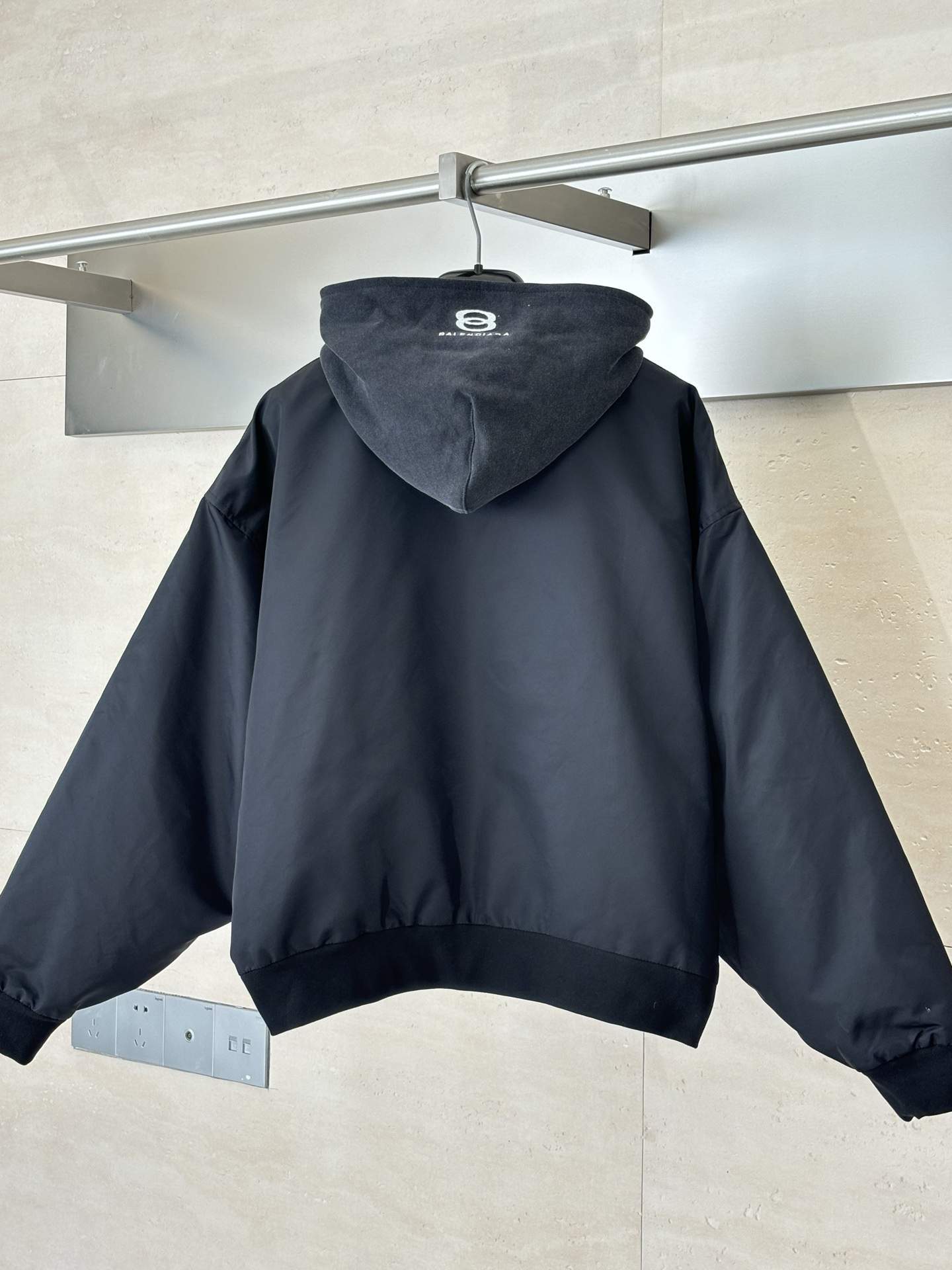 Mirror Quality Balenciaga Hooded Replica Bomber - Image 2