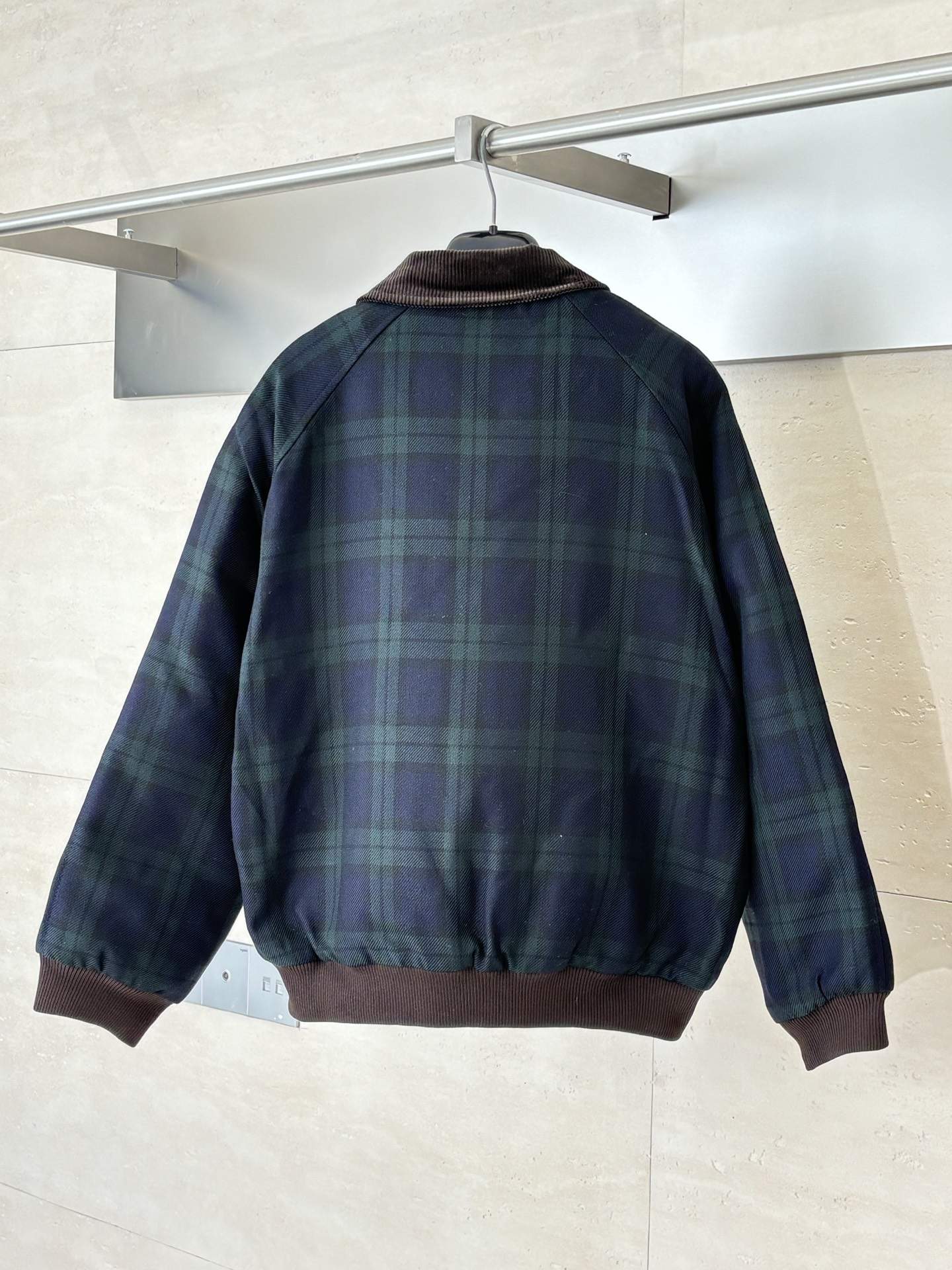 Deluxe Miu Miu Checked Twill Replica Blouson Jacket - Image 2