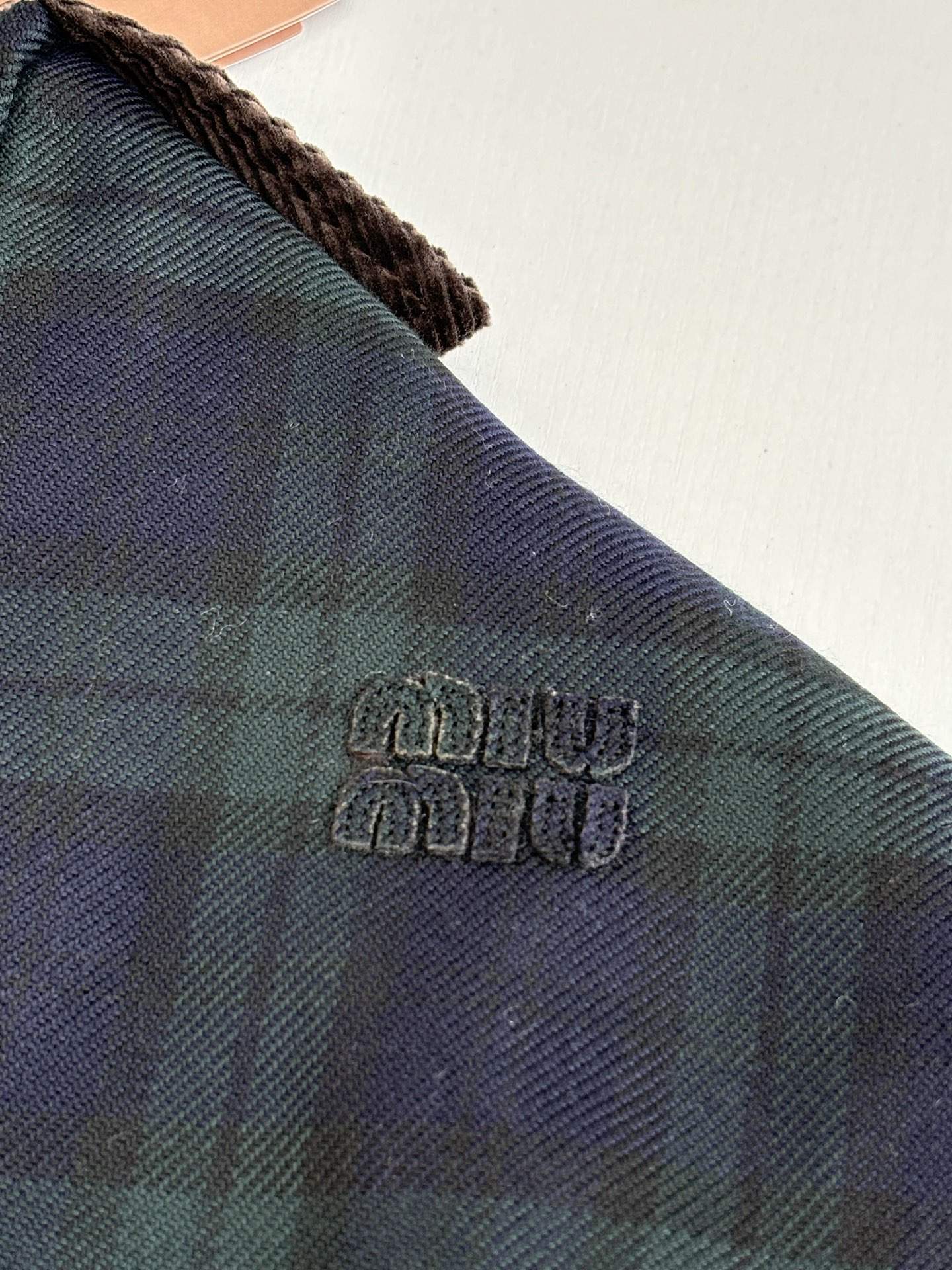 Deluxe Miu Miu Checked Twill Replica Blouson Jacket - Image 7