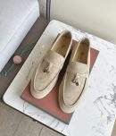 Exclusive Loro Piana Summer Charms Walk Replica Loafer With Gold-Tone Metal