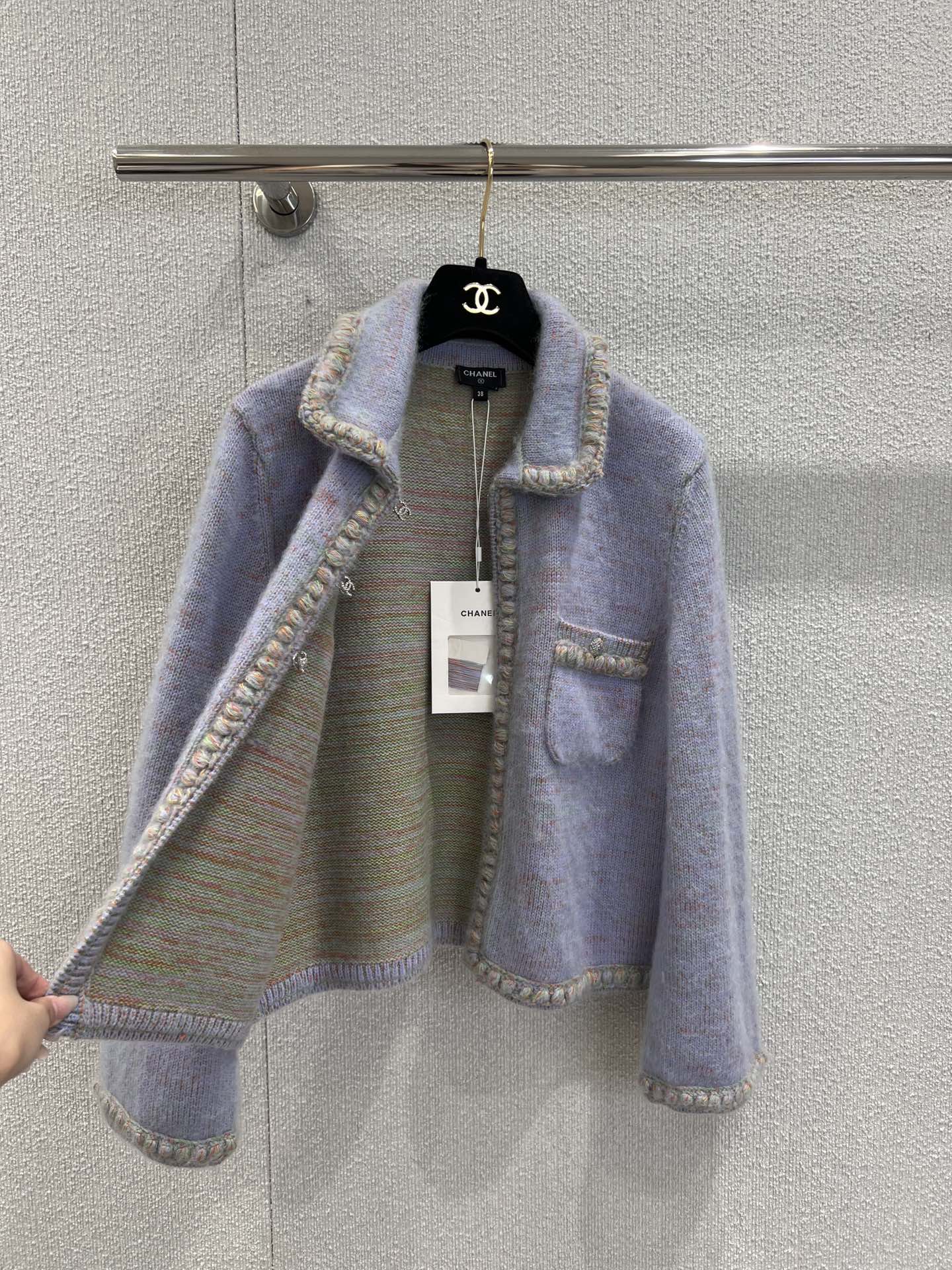 Exact Copy Cashmere And Alpaca Replica Jacket - Image 3