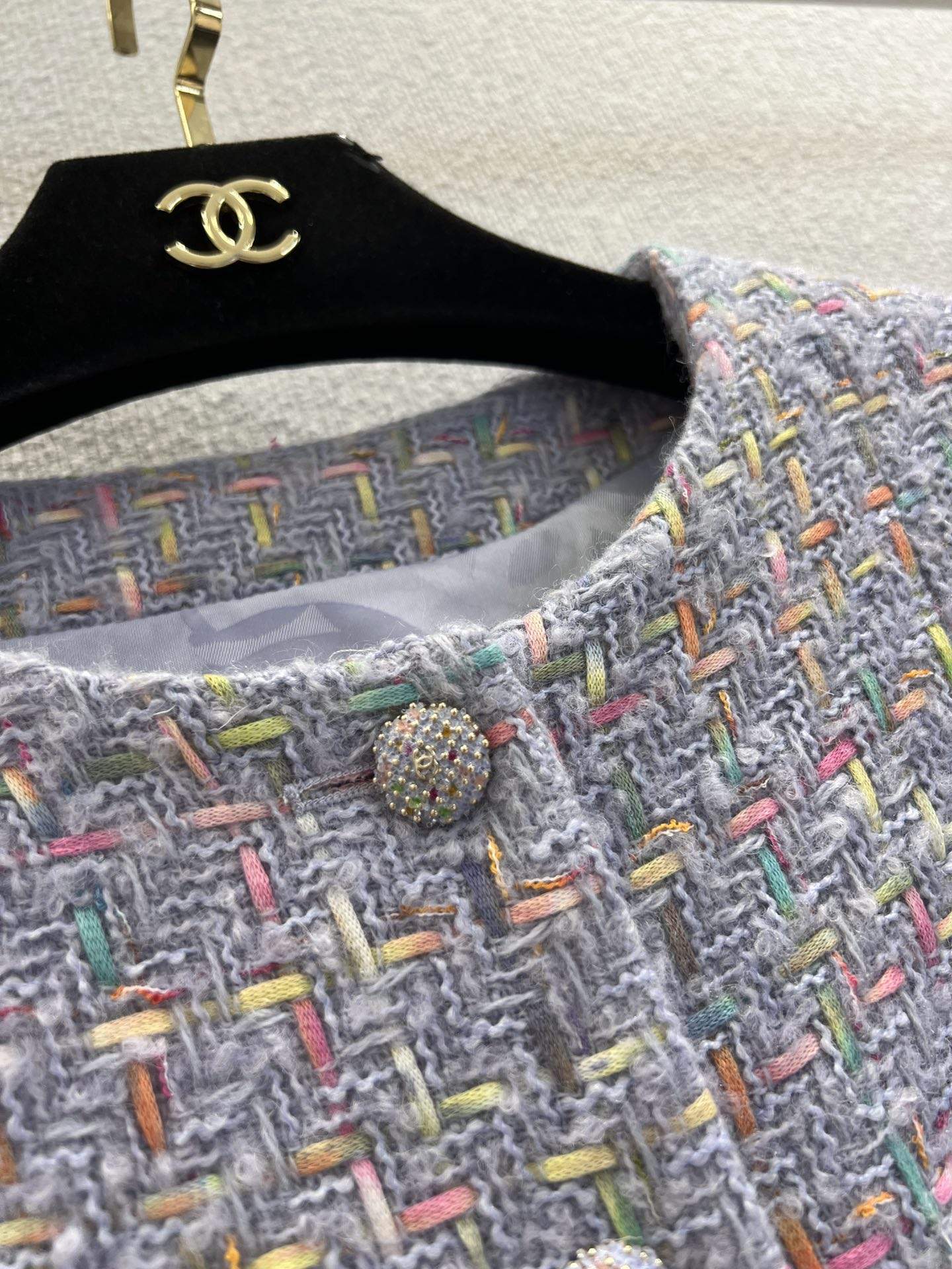 Top Grade Wool Tweed Replica Jacket - Image 6