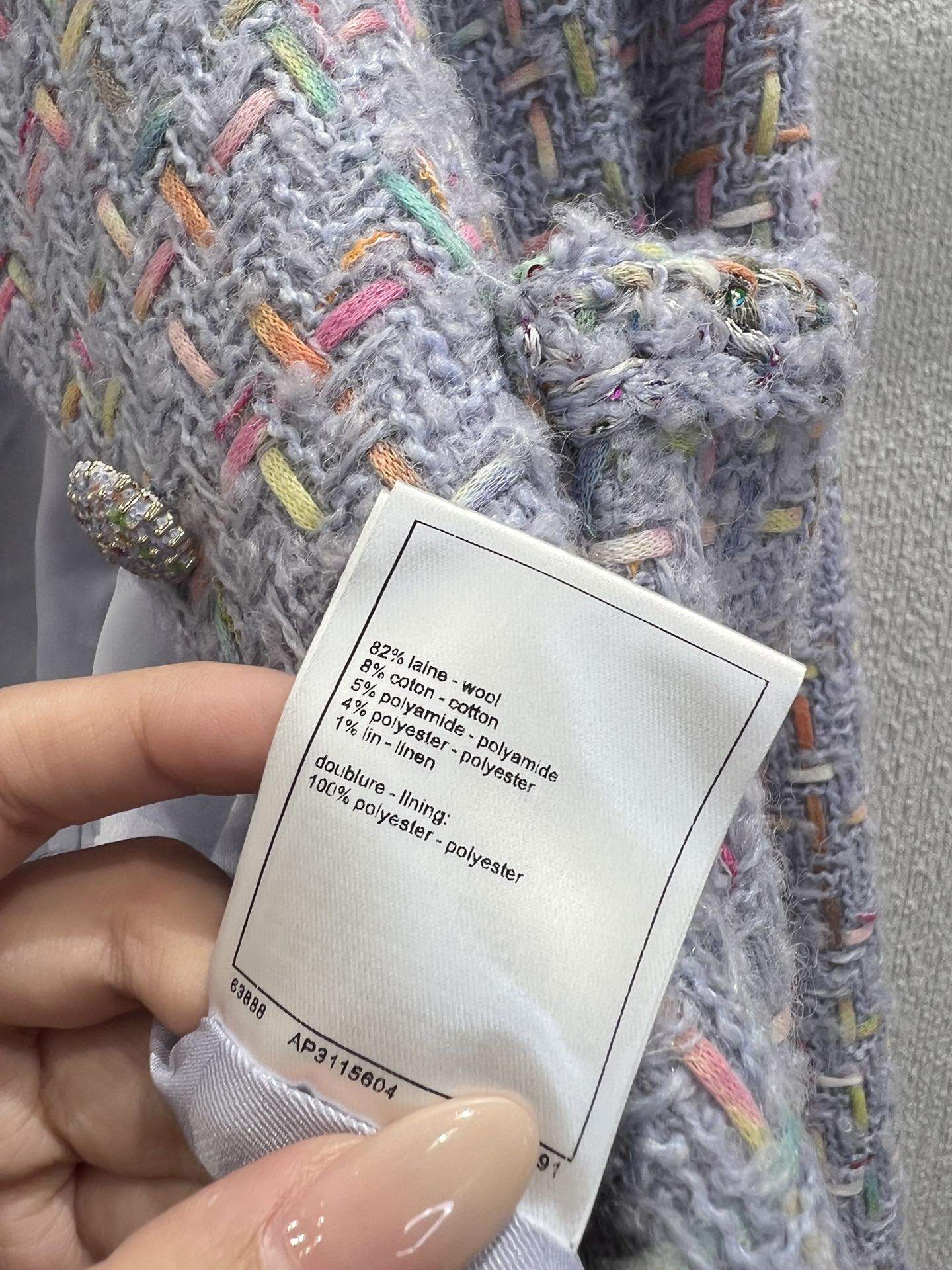 Top Grade Wool Tweed Replica Jacket - Image 9