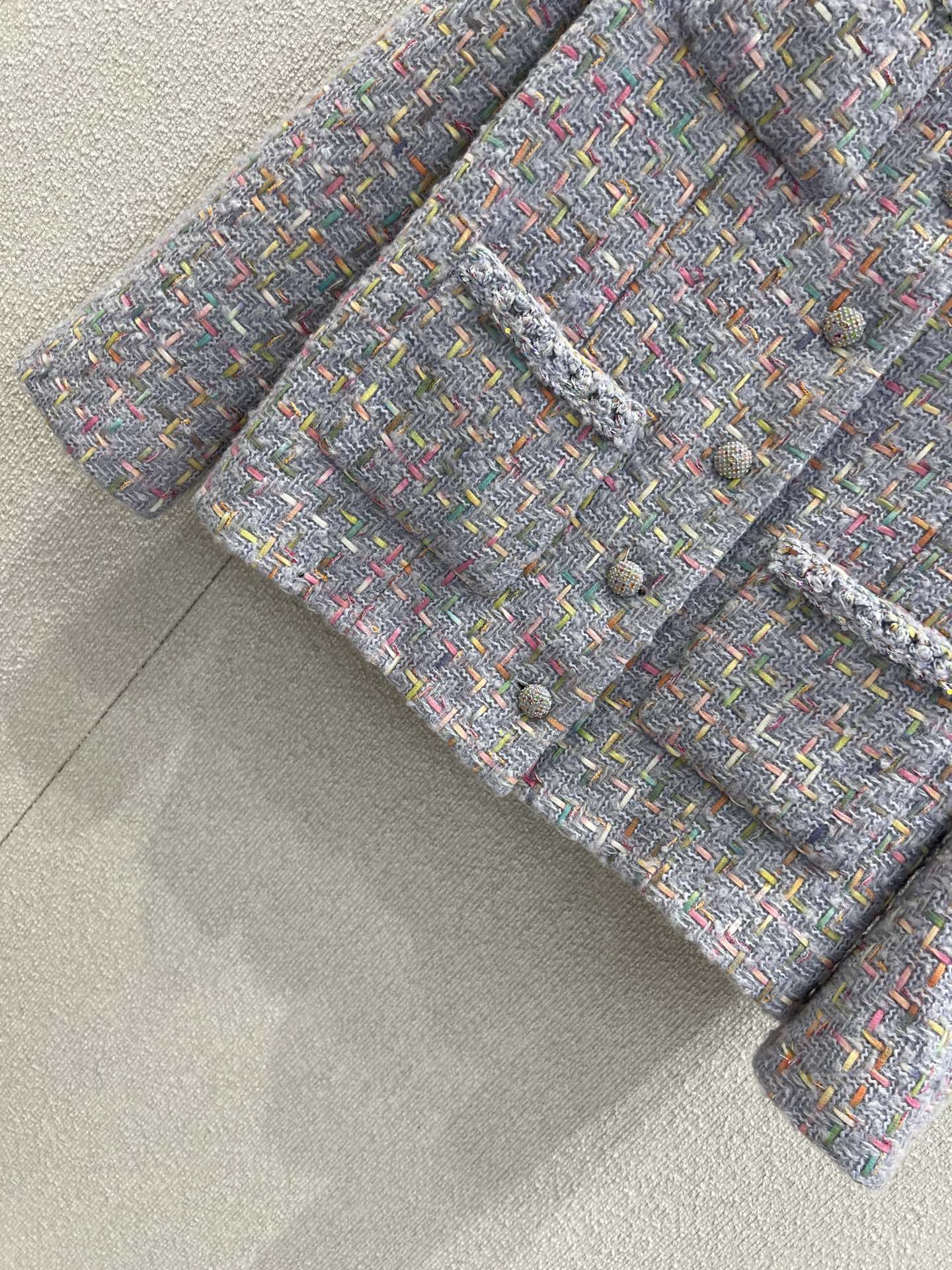 Top Grade Wool Tweed Replica Jacket - Image 7