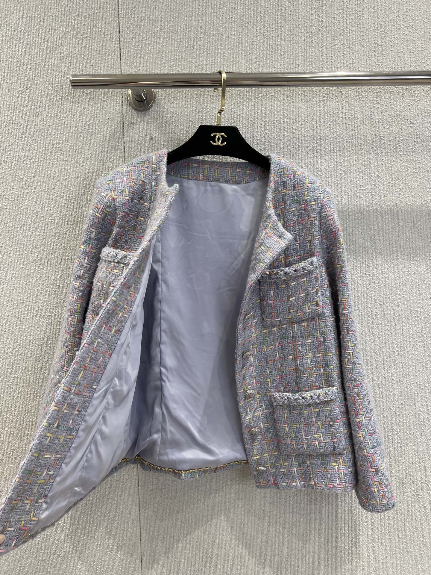 Top Grade Wool Tweed Replica Jacket - Image 3