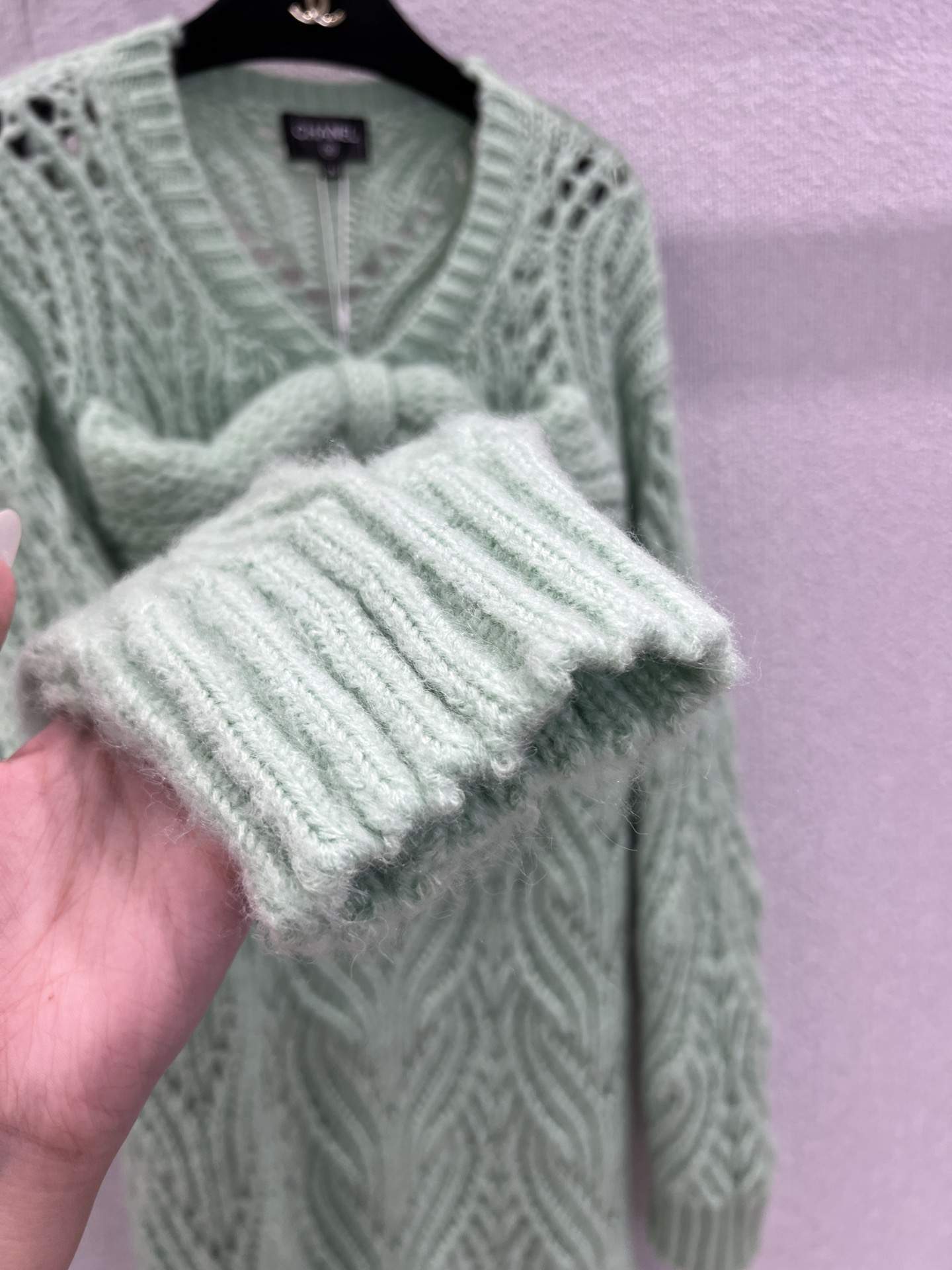 Mirror Quality Mohair And Wool Short Dress - Image 8