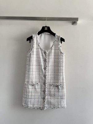 Exact Copy Multicolor Tweed Replica Dress