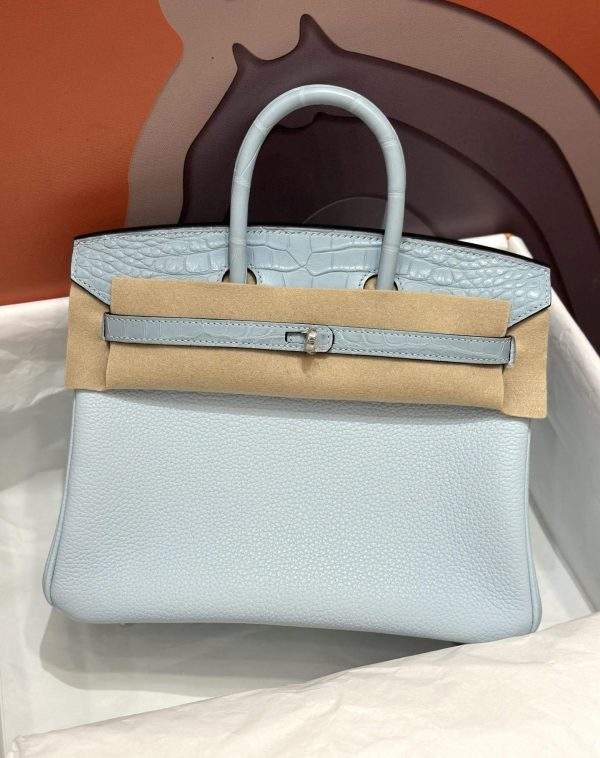 Premium Hermes Birkin Touch 25 cm Replica Bag In Togo Leather With Silver-Tone Metal