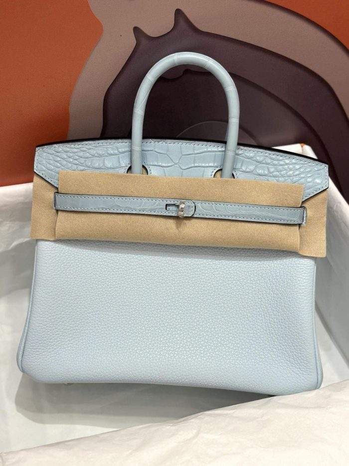 Premium Hermes Birkin Touch 25 cm Replica Bag In Togo Leather With Silver-Tone Metal