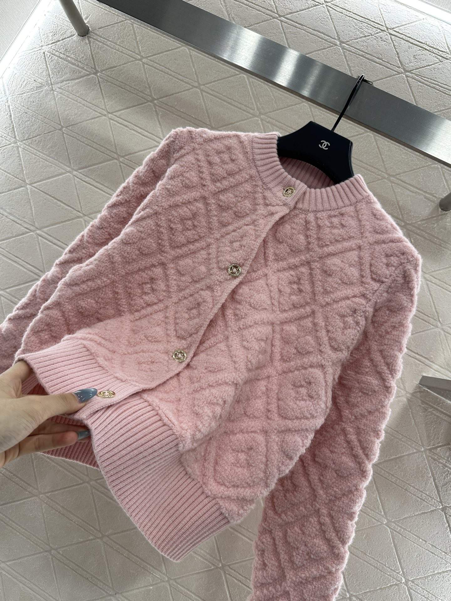Copy Louis Vuitton Monogram Toweling Replica Cardigan - Image 3