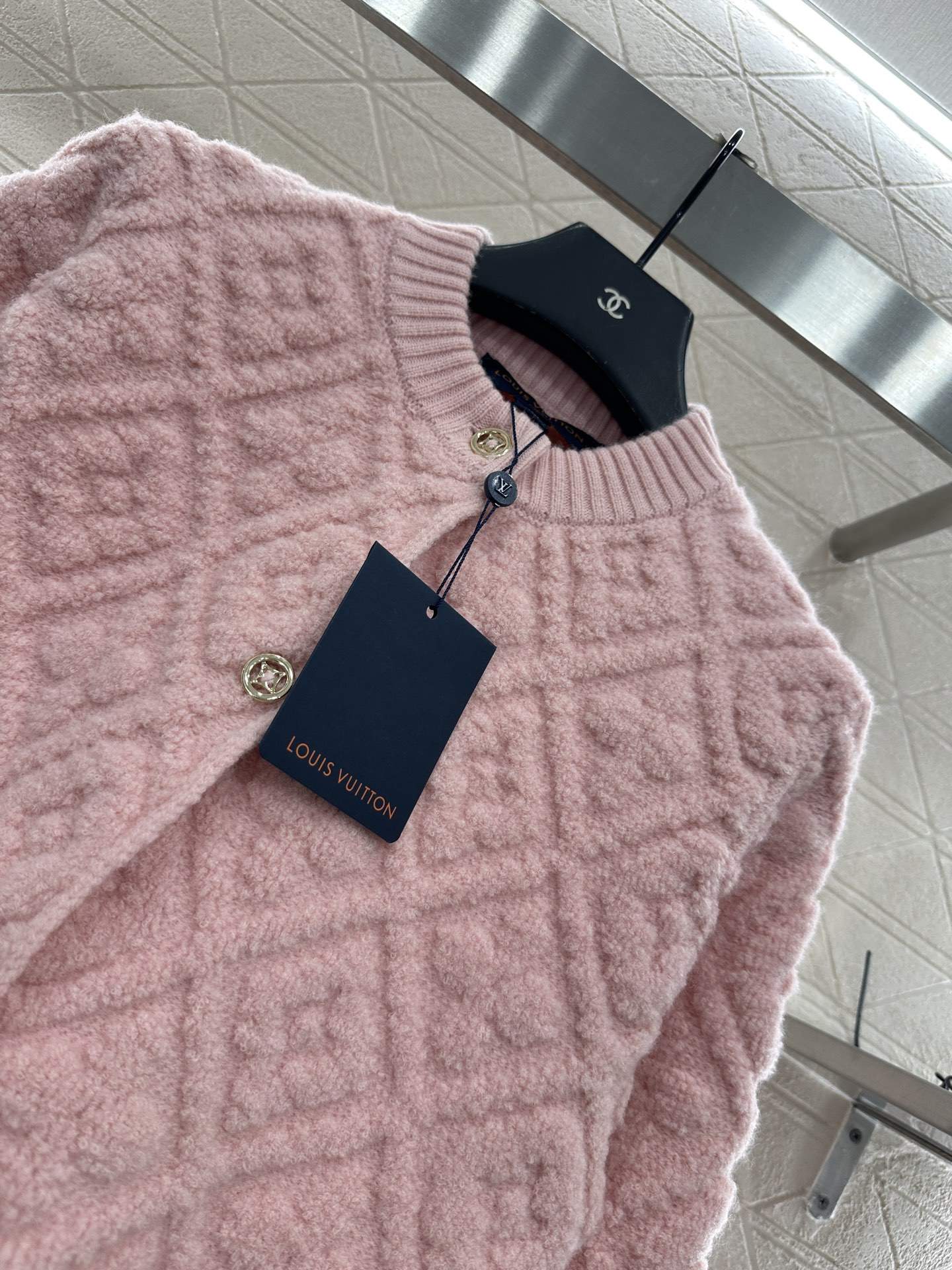 Copy Louis Vuitton Monogram Toweling Replica Cardigan - Image 8