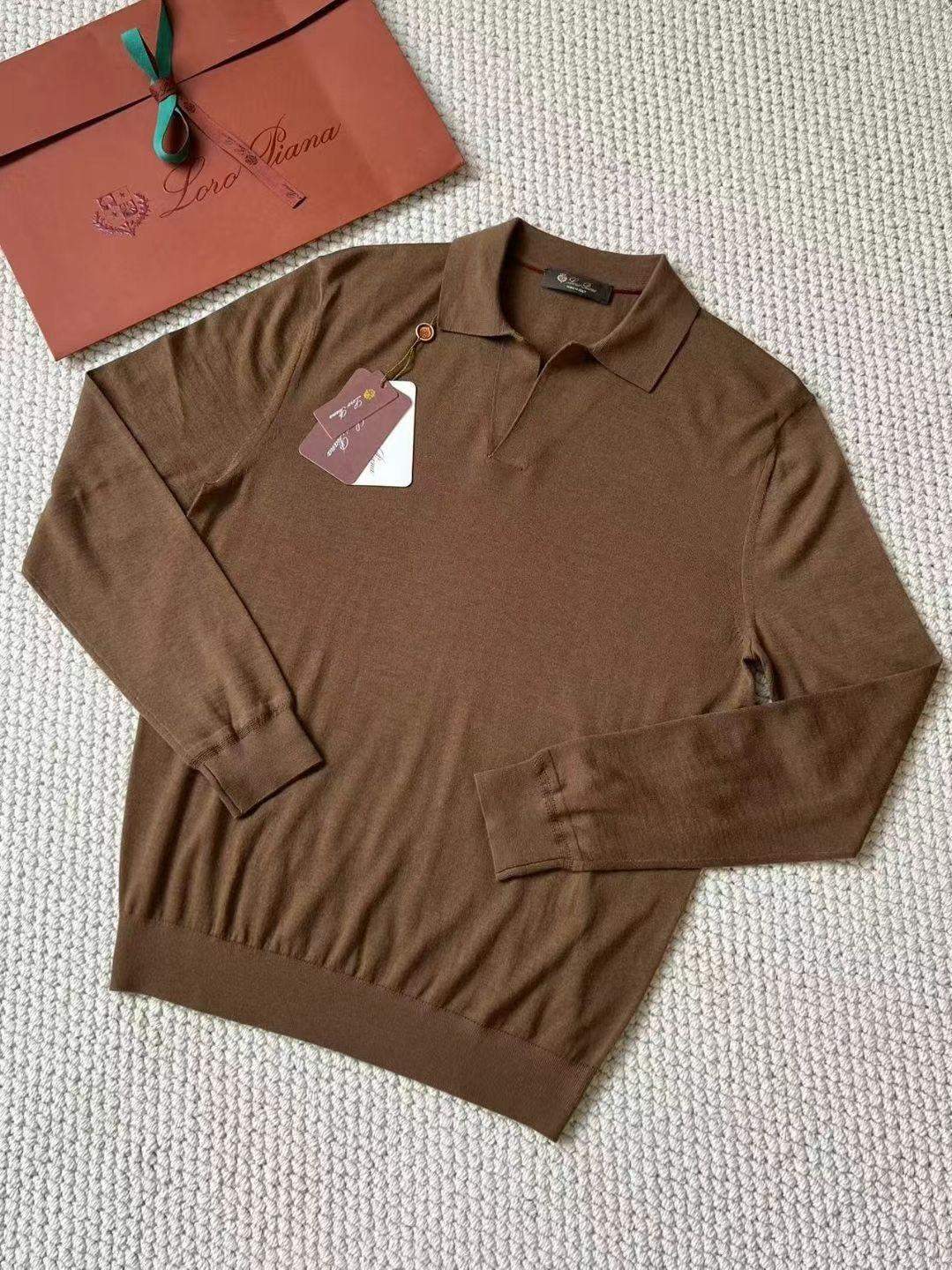 Top Grade Loro Piana Buttonless Replica Polo-shirt - Image 7