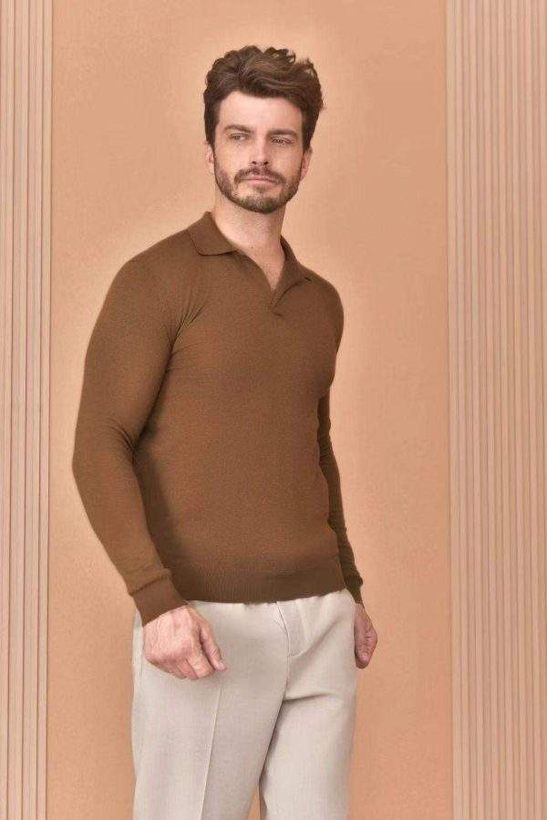 Top Grade Loro Piana Buttonless Replica Polo-shirt