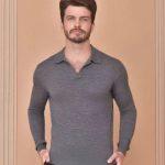 Top Grade Loro Piana Buttonless Replica Polo-shirt - Gray
