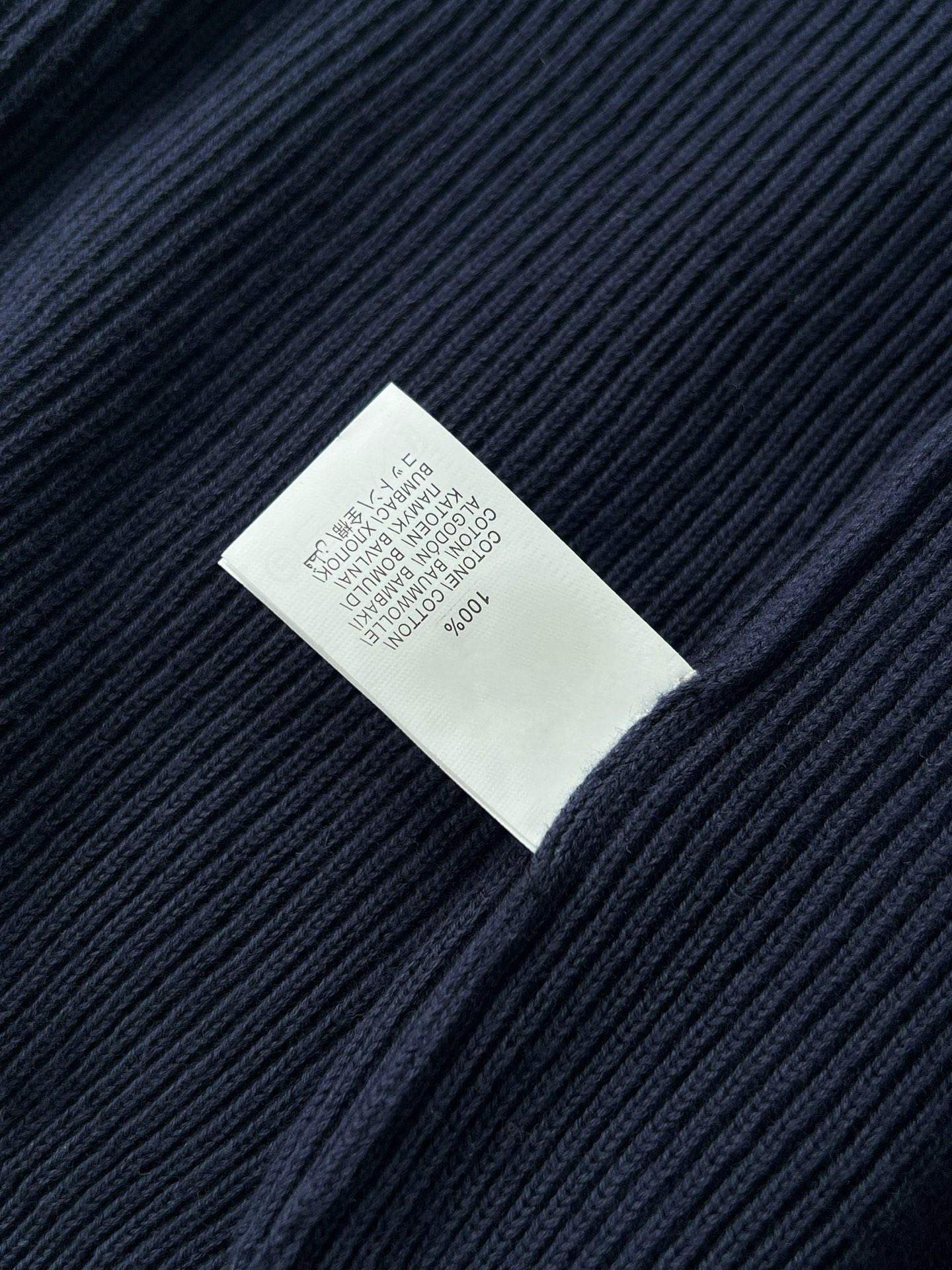 Deluxe Brunello Cucinelli Malfile Cotton English Rib Replica Cardigan With Raglan Sleeves And Zipper - Image 6