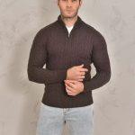 Exclusive Loro Piana Treccia Replica Sweater - Dark Brown