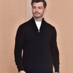 Superior Brunello Cucinelli Cashmere Replica Sweater With Half Zip - Black