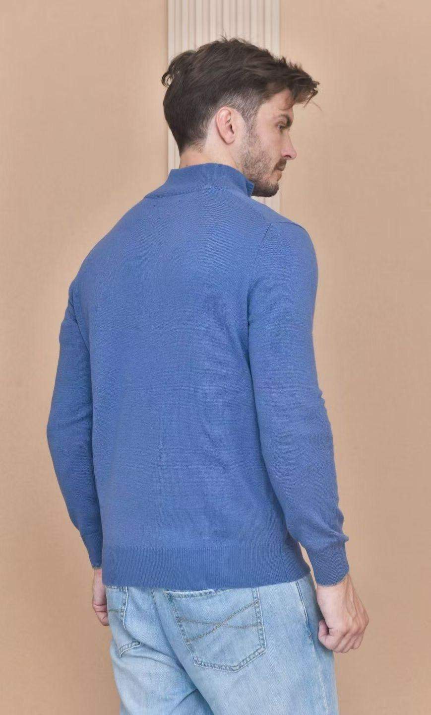 Superior Brunello Cucinelli Cashmere Replica Sweater With Half Zip - Image 2