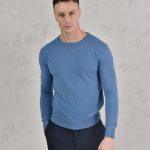 Luxury Replica Loro Piana Classic Crewneck - Light Blue