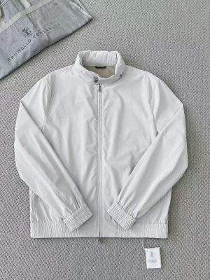 Elite Brunello Cucinelli Stretch Bonded Nylon Replica Bomber Jacket