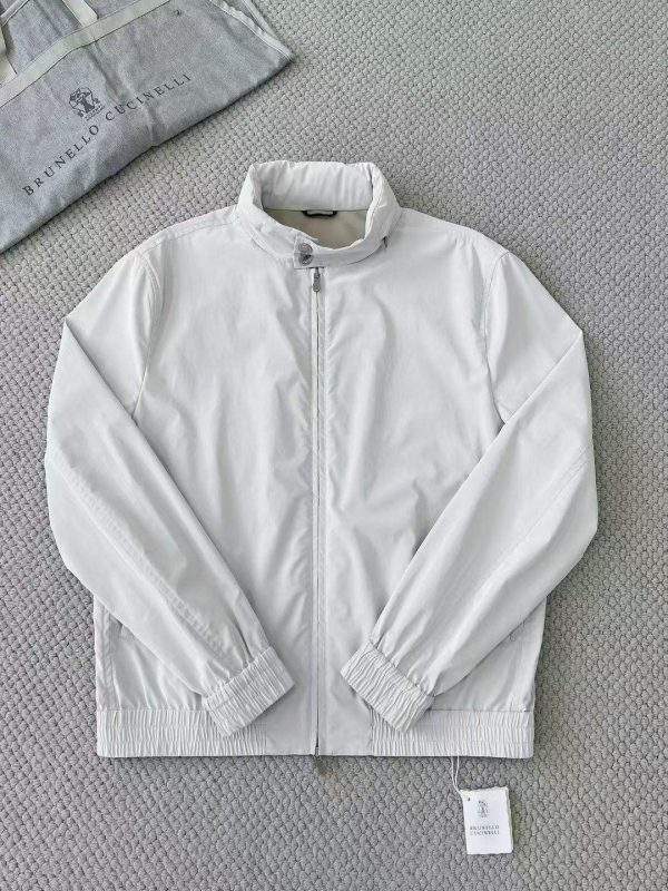 Elite Brunello Cucinelli Stretch Bonded Nylon Replica Bomber Jacket