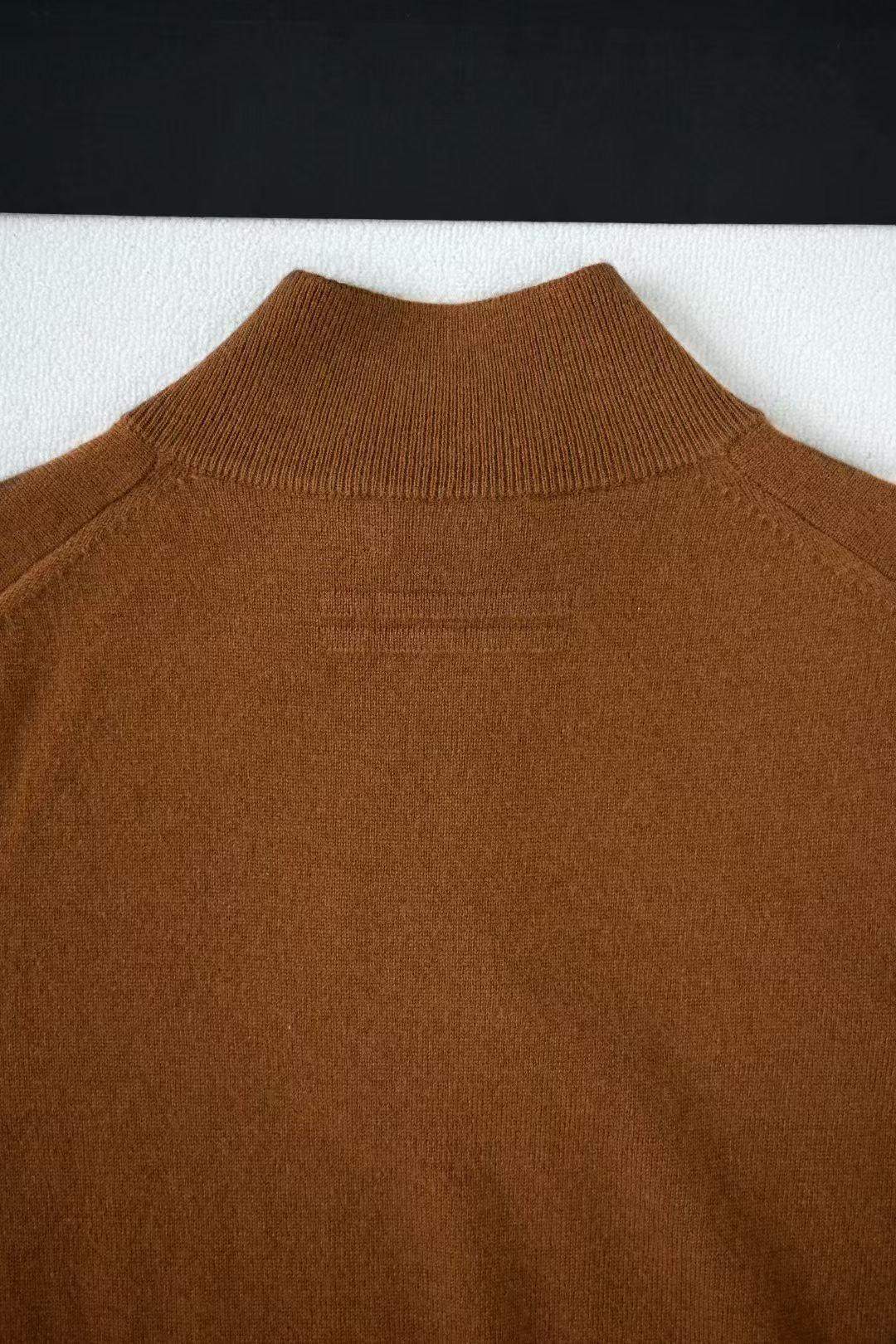 Copy Ermenegildo Zegna Oasi Cashmere Zip Mock Neck Replica Sweater - Image 10