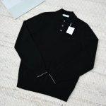 Supreme Brunello Cucinelli Cashmere Knit Replica Polo Shirt - Black