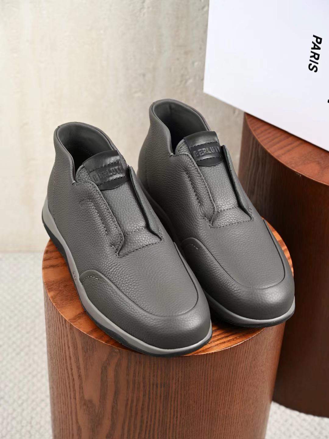 Copy Berluti Echappee Soft Grained Calf Leather Replica Slip-On - Image 2