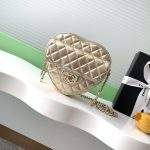 Luxury Replica Lambskin Heart Bag - Gold