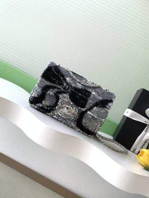 Mirror Quality Replica Flap Bag With Sequins