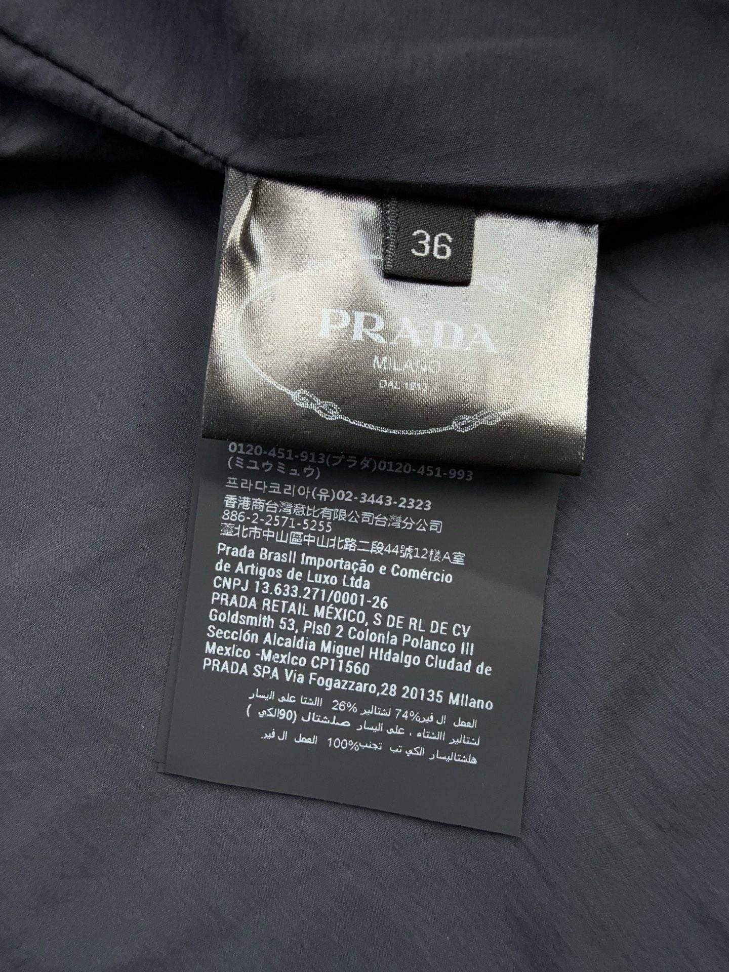 Deluxe Prada Soft Canvas Replica Down Parka - Image 8