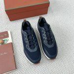 Premium Loro Piana Week End Walk Replica Sneaker - Navy Blue