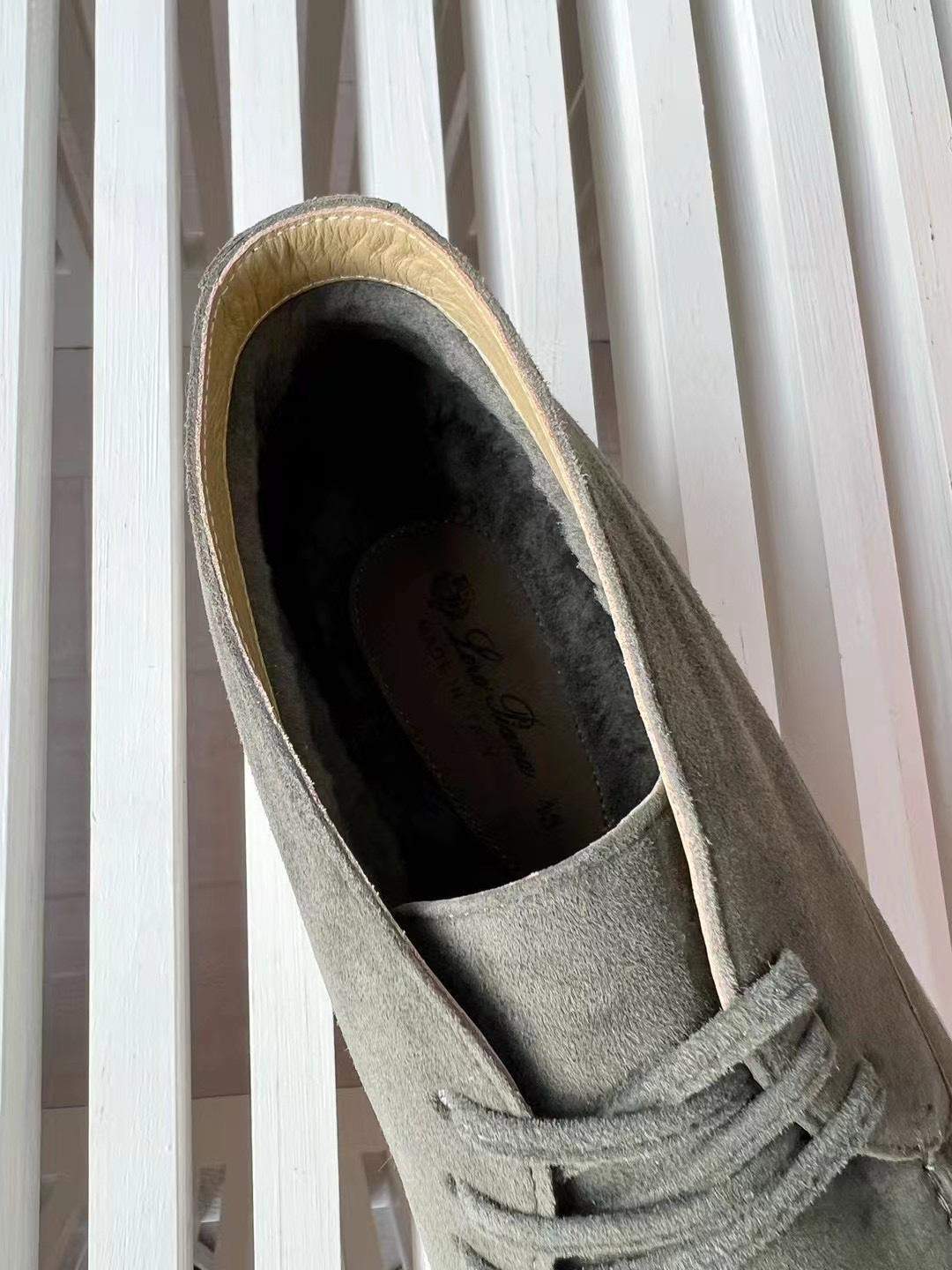 High-Quality Replica Suede Loro Piana Walk and Walk Ankle Boot - Image 4