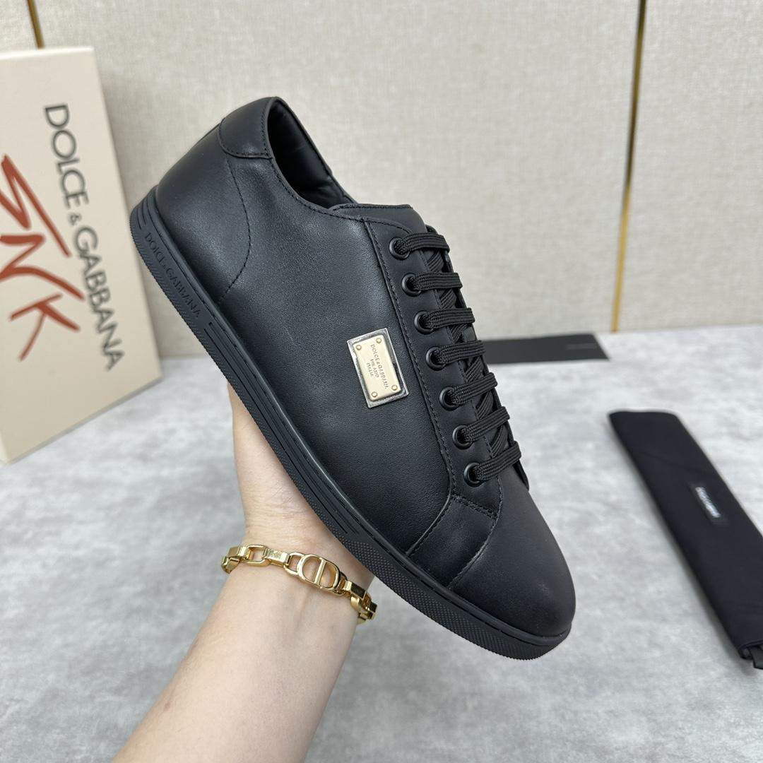 Replica Sale Dolce & Gabbana Saint Tropez Calfskin Sneakers - Image 5